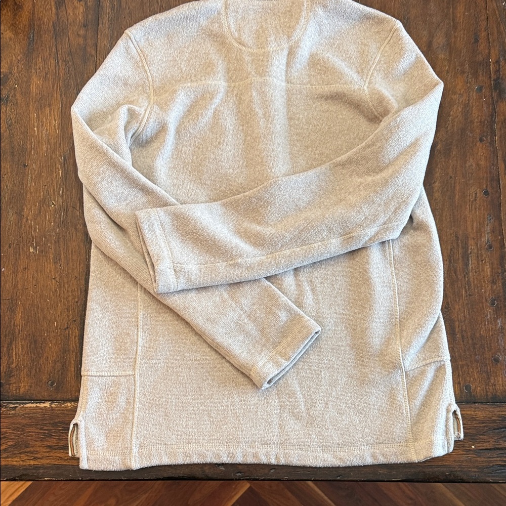 Woolrich Men's Zip-Up Sweater in Tan and Green - Picture 3 of 3